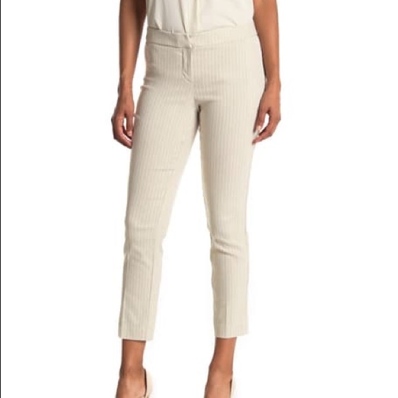 NWT Amanda &Chelsea Striped Ponte Knit Dress Pants - Picture 2 of 5